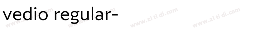vedio regular字体转换